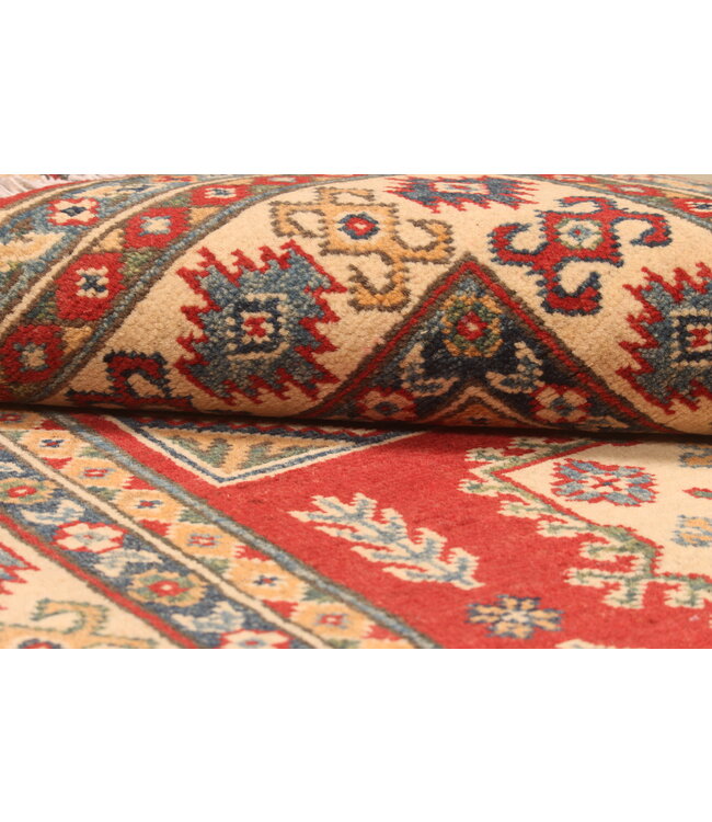 149x96cm Wollteppich Handgeknüpft – Kazak Afghanischer Orientteppich