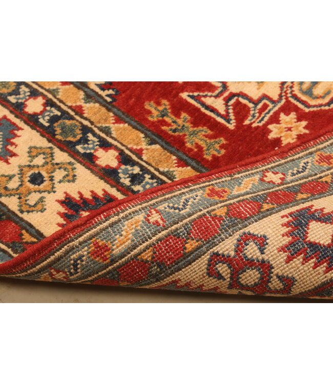 150x100cm Wollteppich Handgeknüpft – Kazak Afghanischer Orientteppich