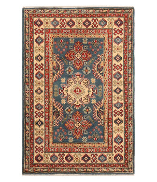 147x97cm Wollteppich Handgeknüpft – Kazak Afghanischer Orientteppich