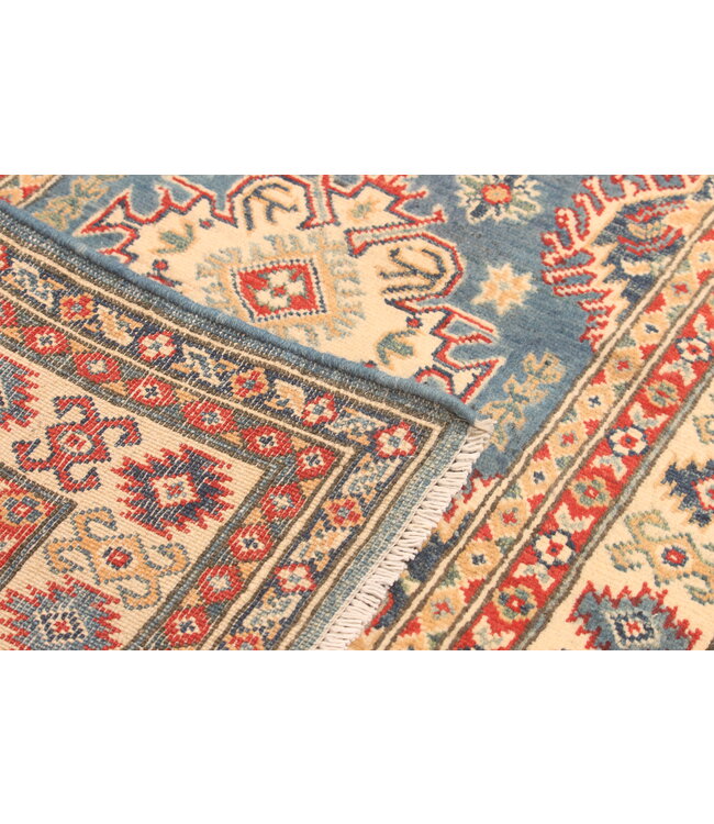 147x97cm Wollteppich Handgeknüpft – Kazak Afghanischer Orientteppich