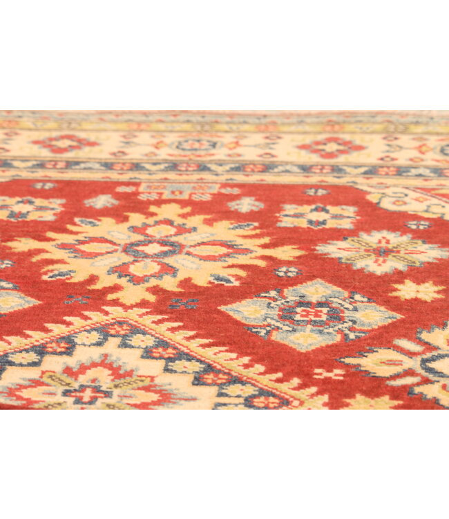 145x101cm Wollteppich Handgeknüpft – Kazak Afghanischer Orientteppich