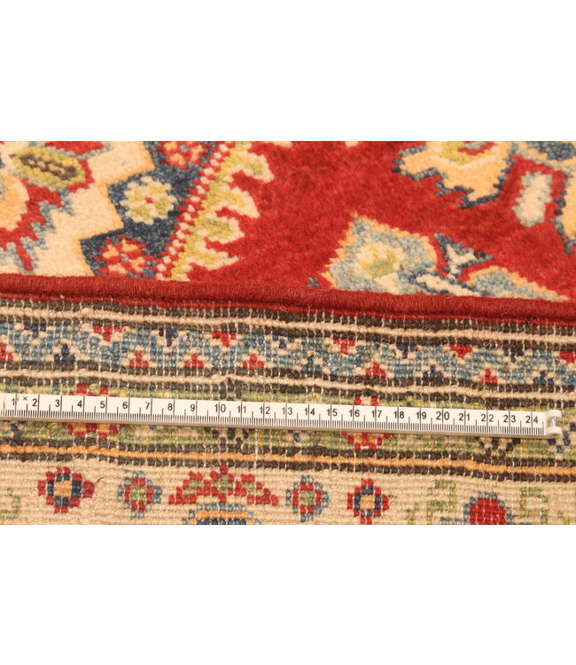 145x101cm Wollteppich Handgeknüpft – Kazak Afghanischer Orientteppich