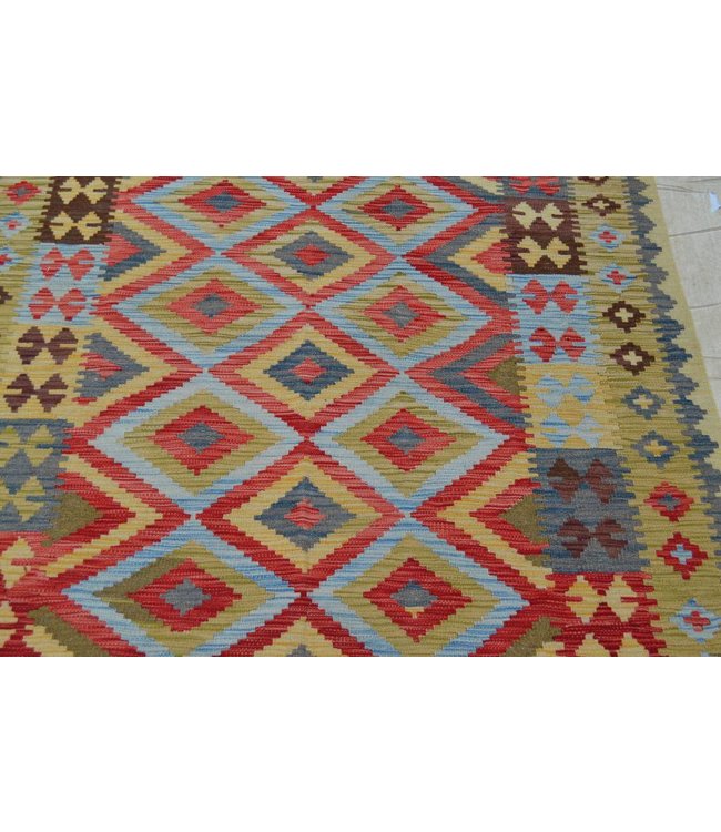 Handgemaakt Oosters Kelim Wol Vloerkleed 238x157 cm