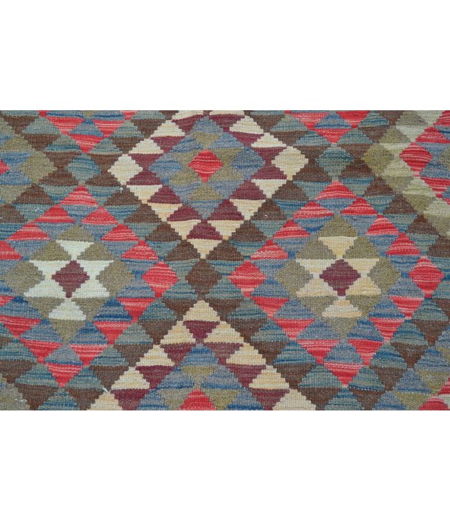 Handgewebte Orientalisch Wolle Kelim Teppich 245x151 cm