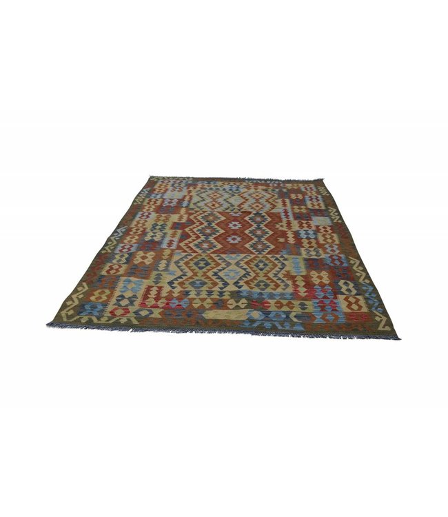 Handgewebte Orientalisch Wolle Kelim Teppich 289x198 cm