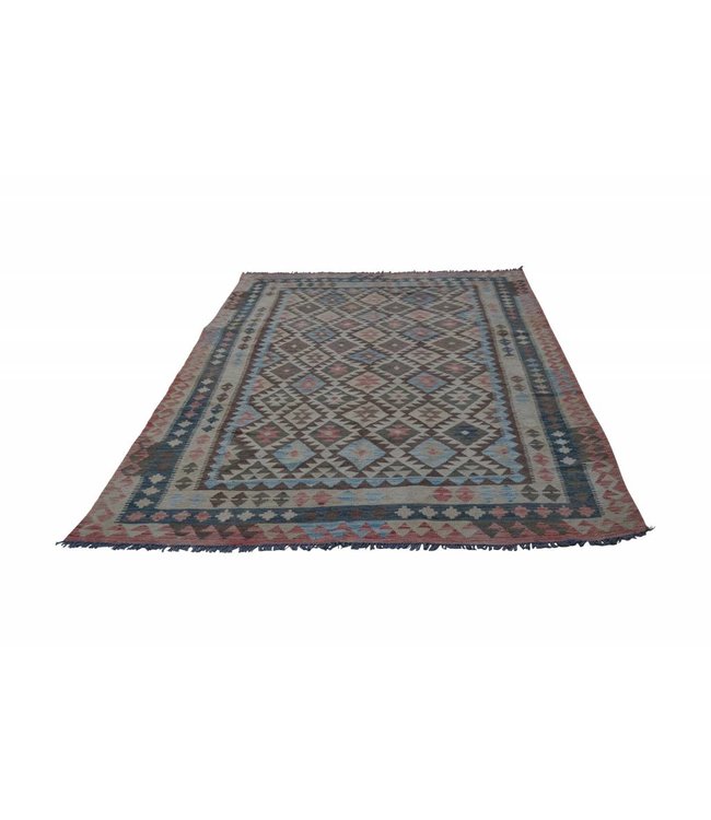 Hand Woven Afghan Wool Kilim Area Rug 303x192 cm