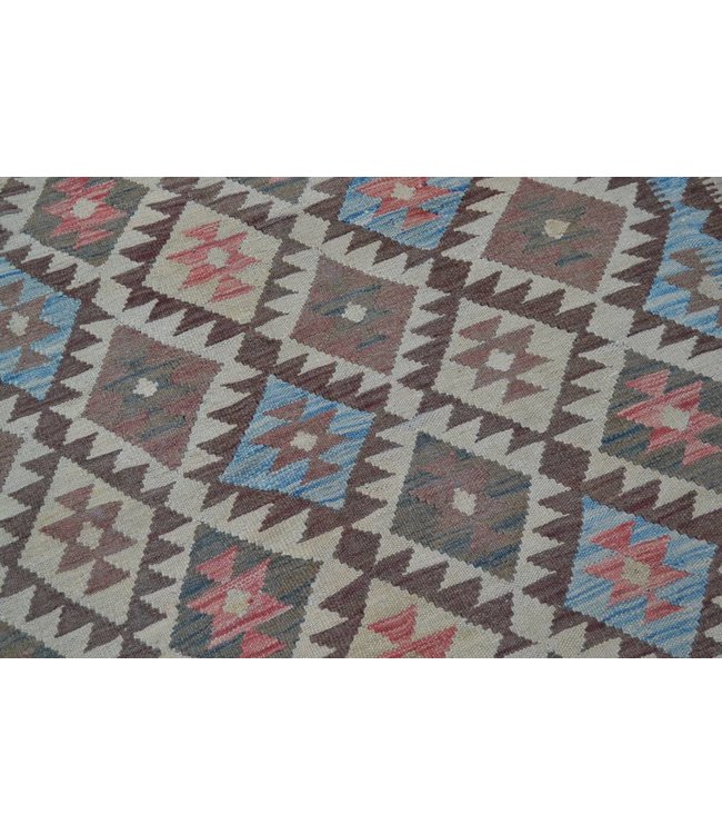 Handgewebte Orientalisch Wolle Kelim Teppich 303x192 cm