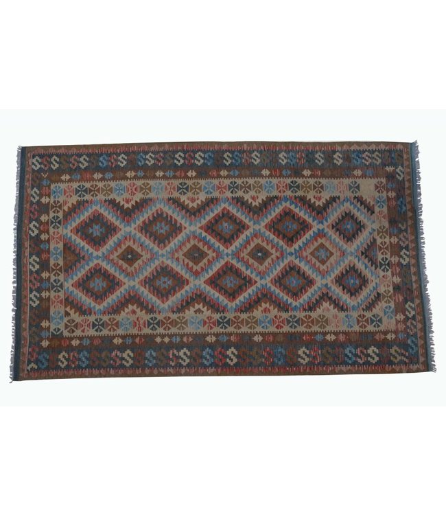 Hand Woven Afghan Wool Kilim Area Rug 311x195 cm