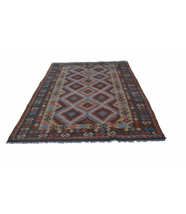 Hand Woven Afghan Wool Kilim Area Rug 311x195 cm