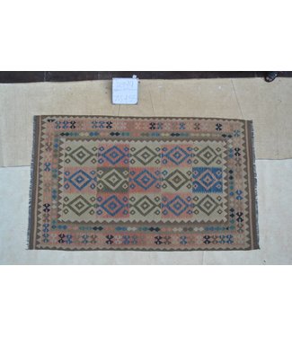 Handgewebte Orientalisch Wolle Kelim Teppich 255x155 cm