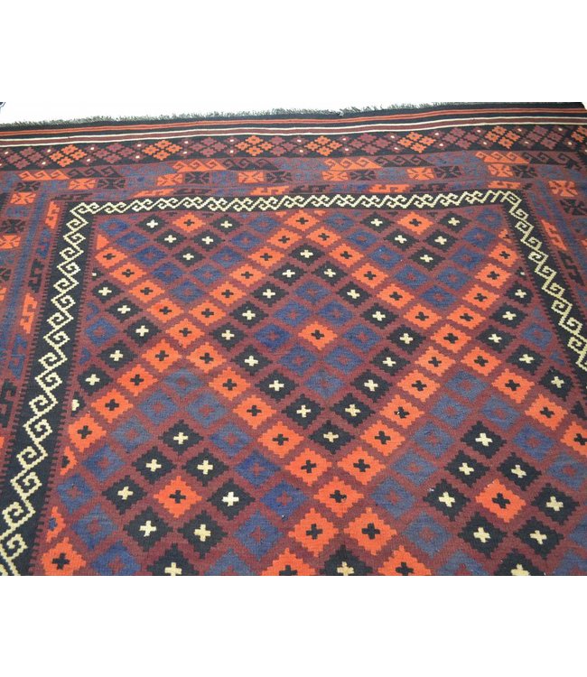 Hand Woven Afghan Wool Kilim Area Rug 400x252 cm