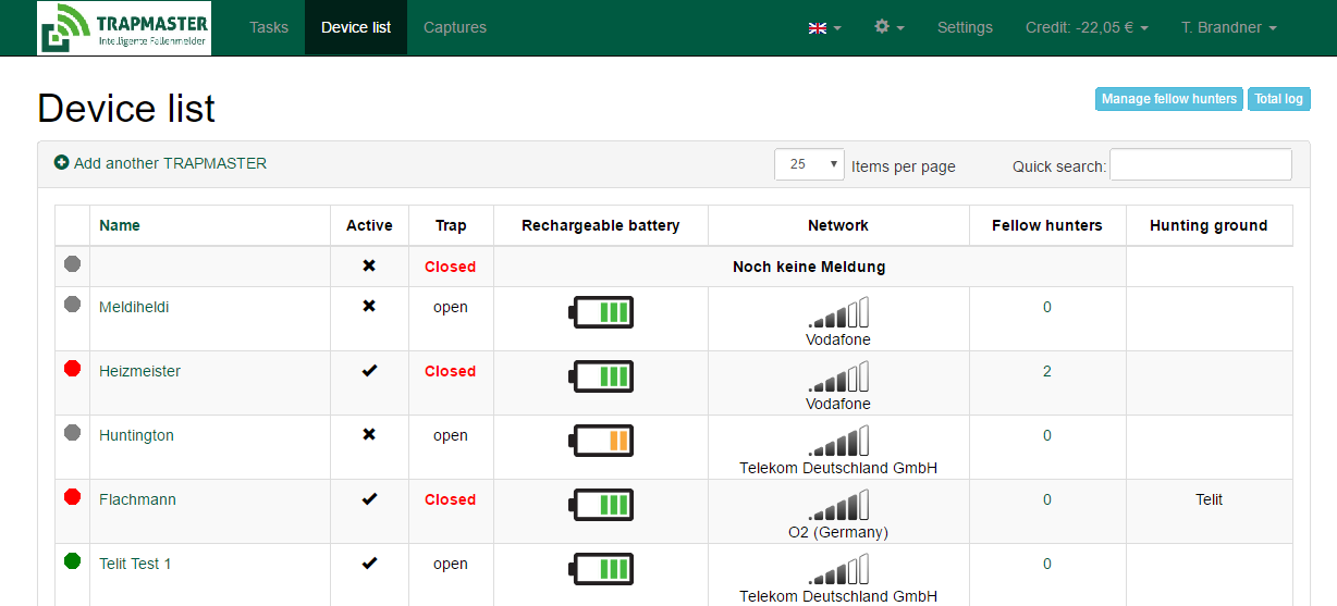 free trap alert online management system with Trapmaster Professional