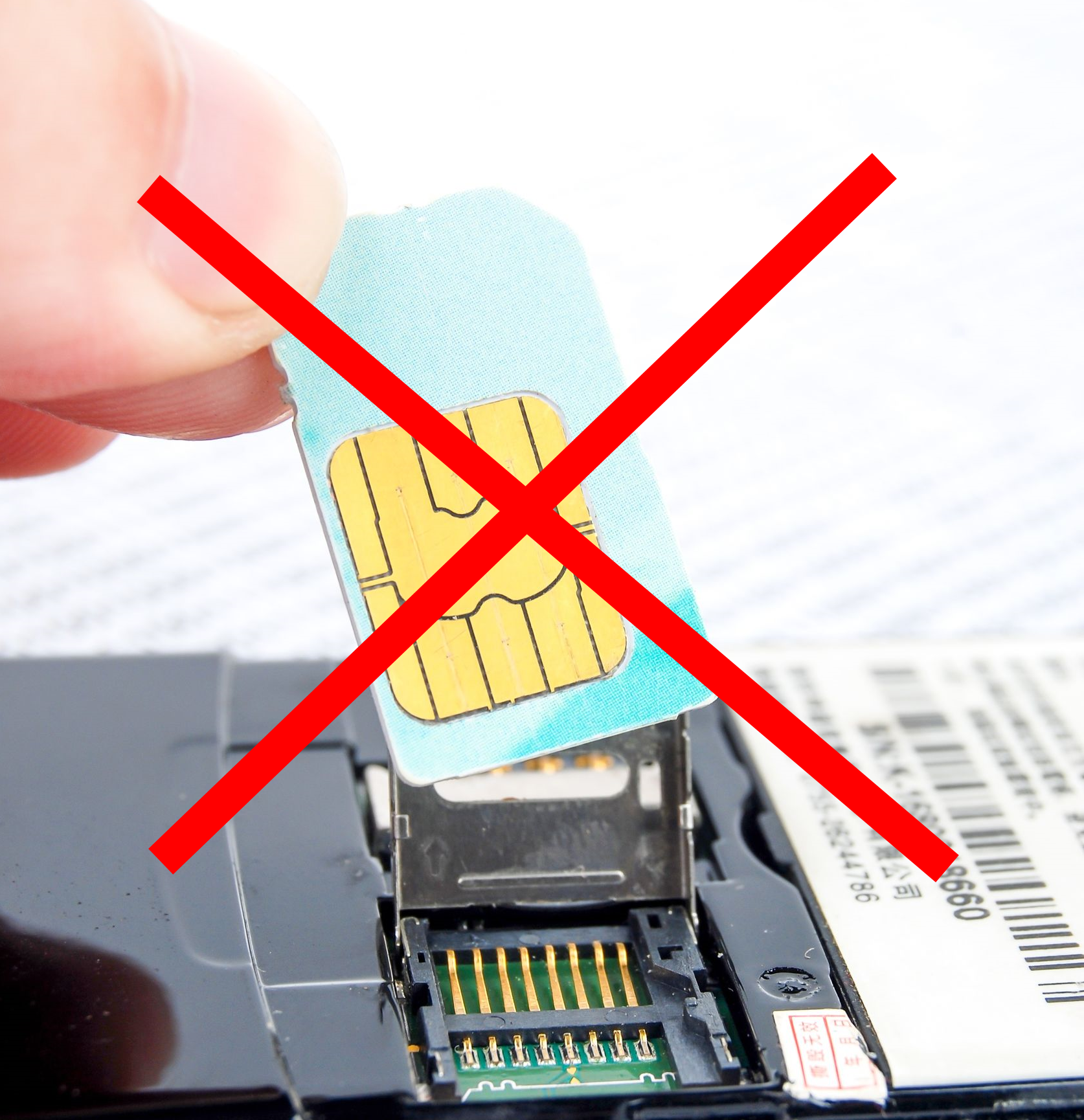 No conventional plastic SIM cards in the COMOTIX detector