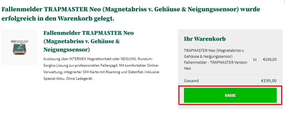 Wie löse ich meinen Gutscheincode ein? - Fallenmelder TRAPMASTER. Der  zuverlässige & anwenderfreundliche Fallenmelder. Fangmeldesystem Made in  Germany. Fangmelder Fallenalarm Jägerhandy