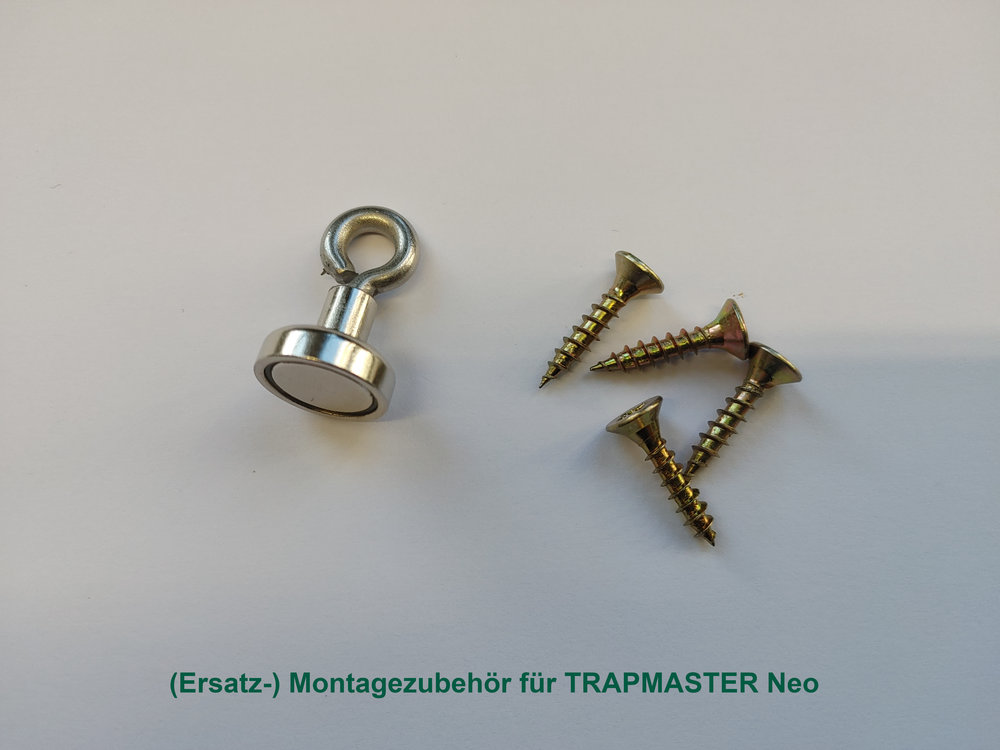 (Ersatz-) Montagezubehör für TRAPMASTER Fallenmelder. Bitte Version auswählen