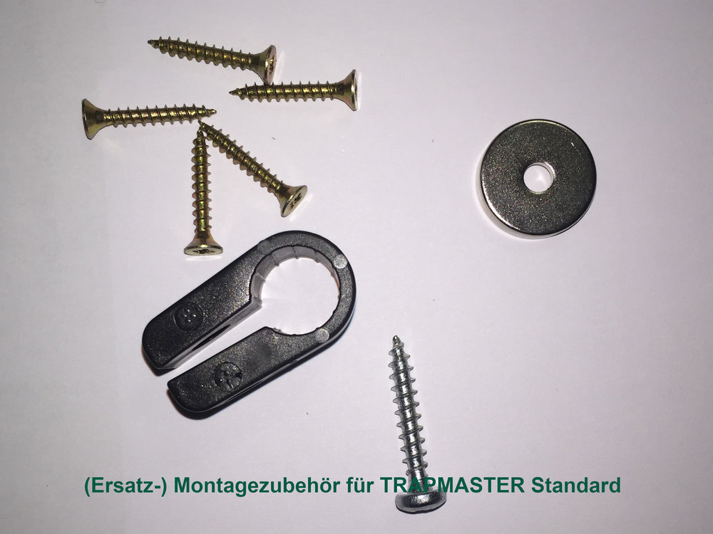 (Ersatz-) Montagezubehör für TRAPMASTER Fallenmelder. Bitte Version auswählen