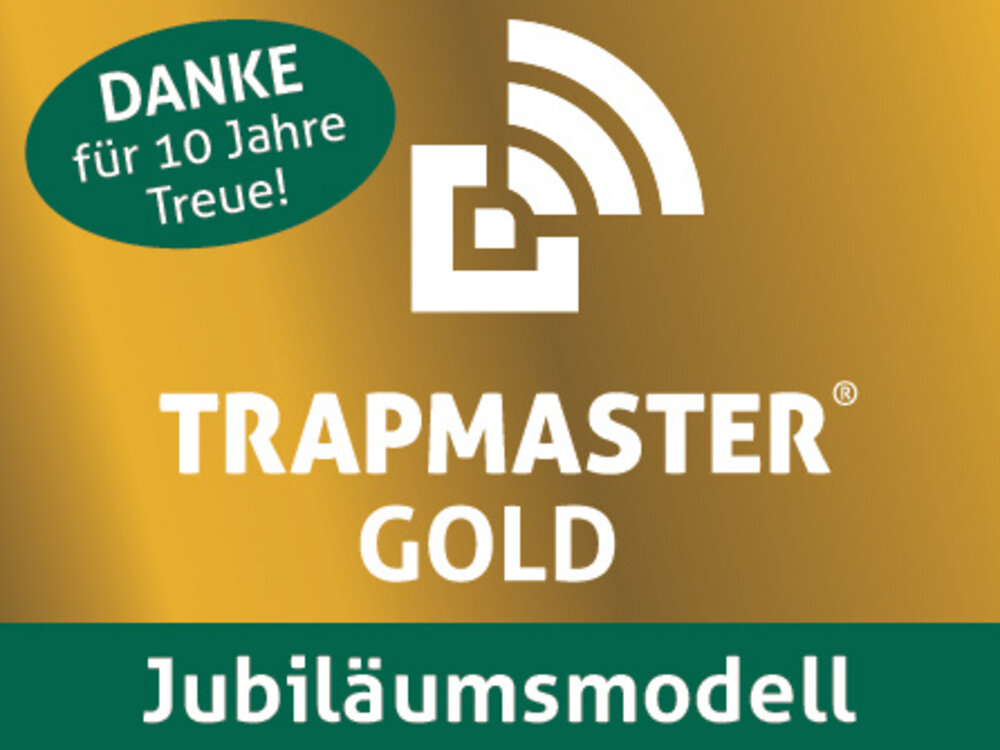 TRAPMASTER GOLD Jubiläumsmodell: kostenfreier Betrieb &  5 Jahre Garantie