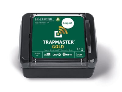 TRAPMASTER GOLD-Edition: 4G/5G Fallenmelder mit lebenslang kostenfreiem Betrieb &  5 Jahren Garantie