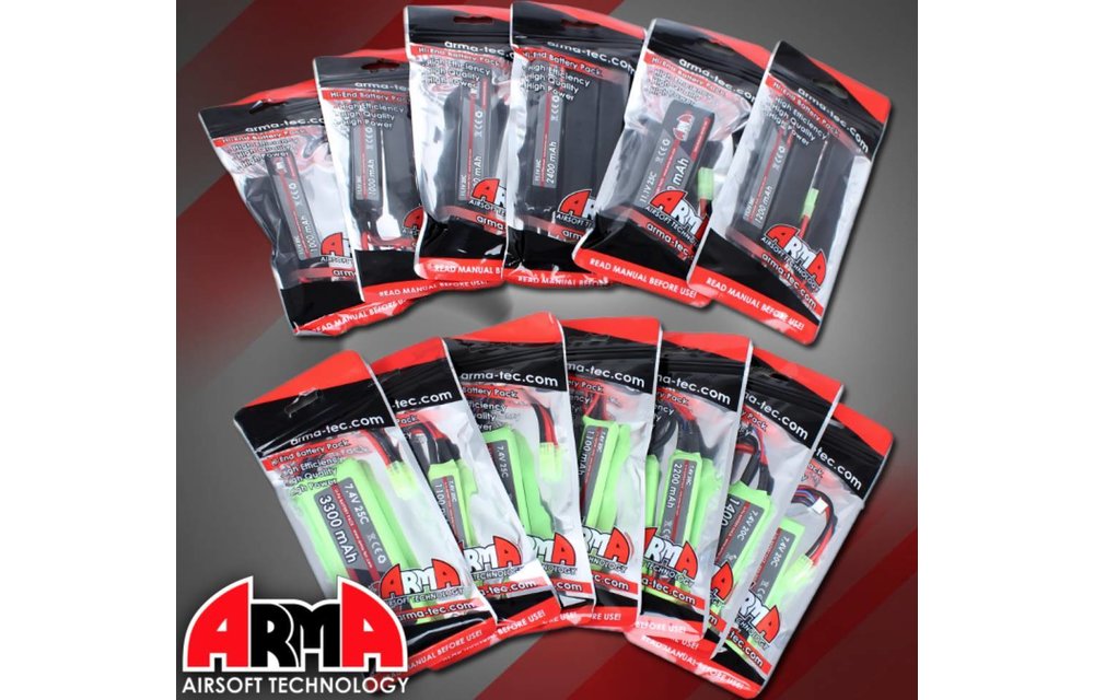 LiPo 7.4V 1100mAh 20C Stick Type