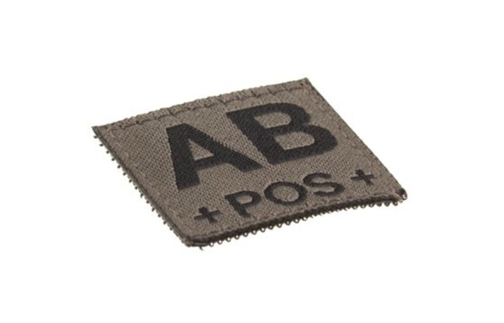 AB POS Bloodgroup Patch (RAL7013)