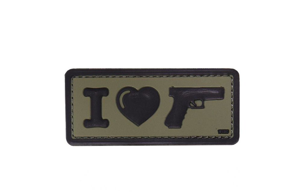 I Love My Sidearm PVC Patch (Olive)