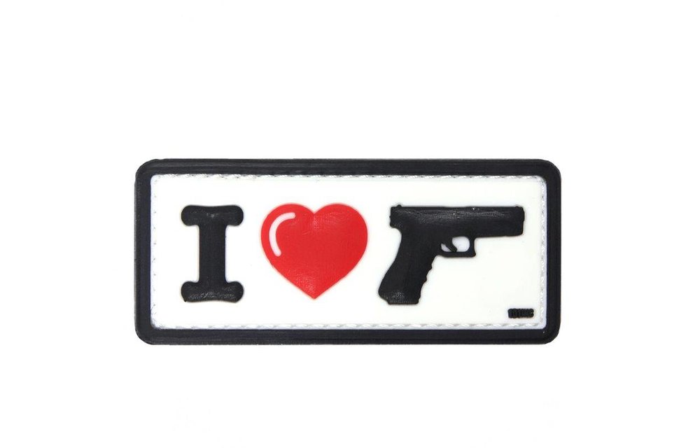 I Love My Sidearm PVC Patch (White)