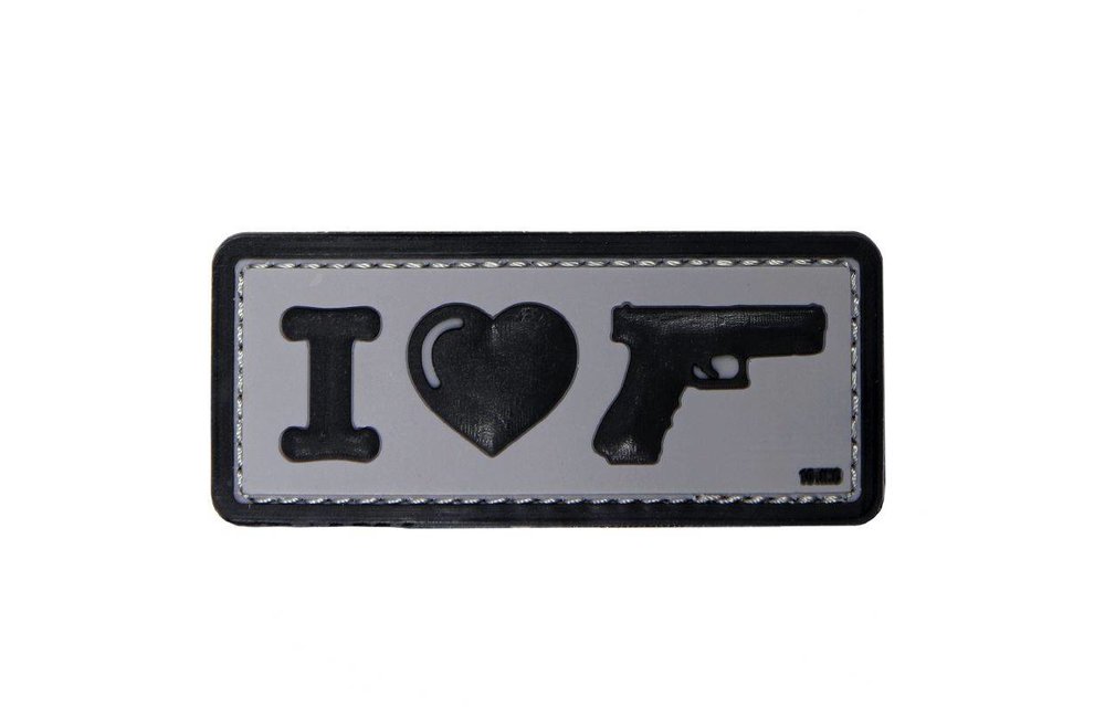 I Love My Sidearm PVC Patch (Grey)