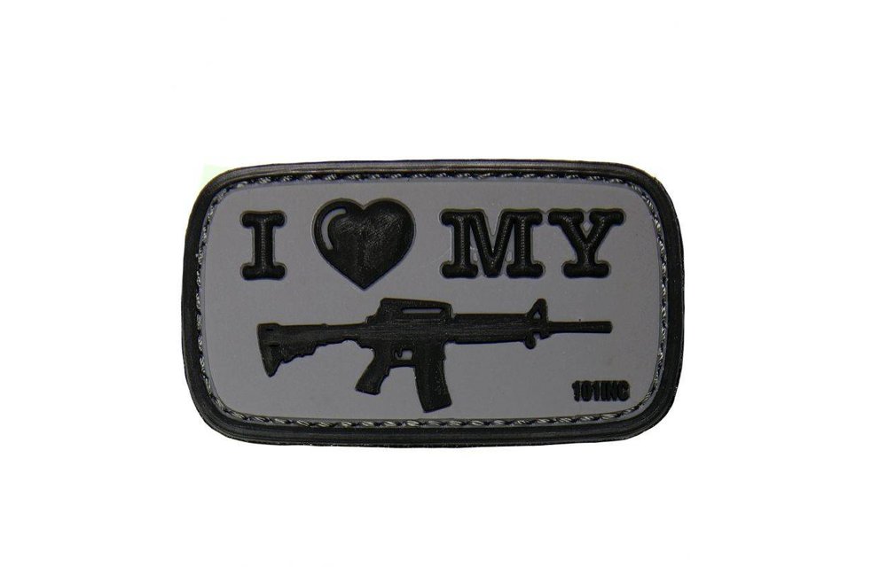 I Love My M4 PVC Patch (Grey)