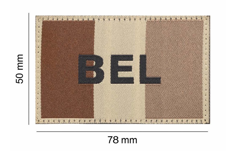 Belgische Vlag Patch (RAL7013)