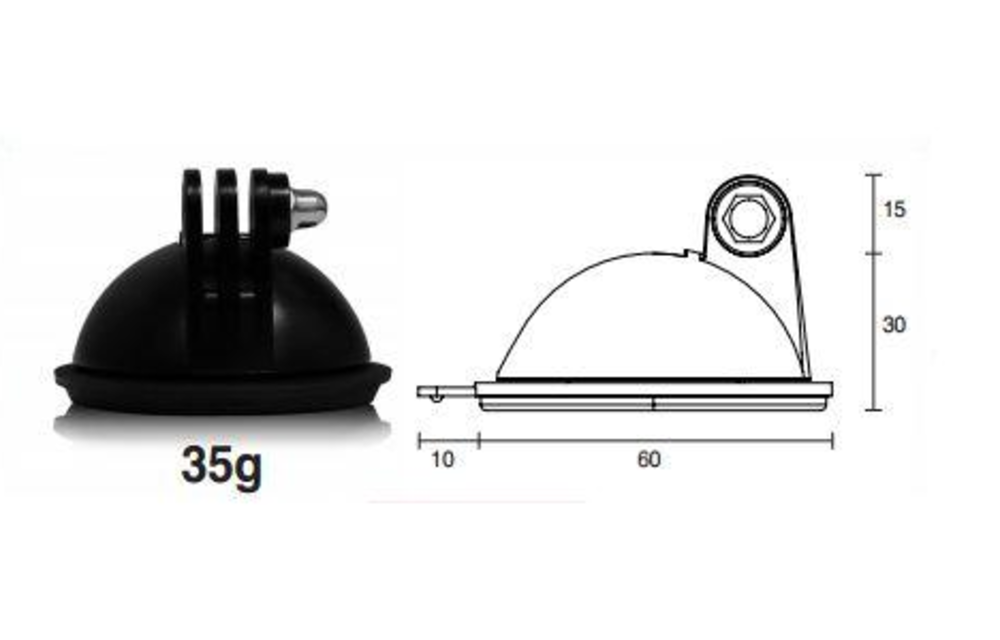 BA10 Mini Suction Cup for GoPro