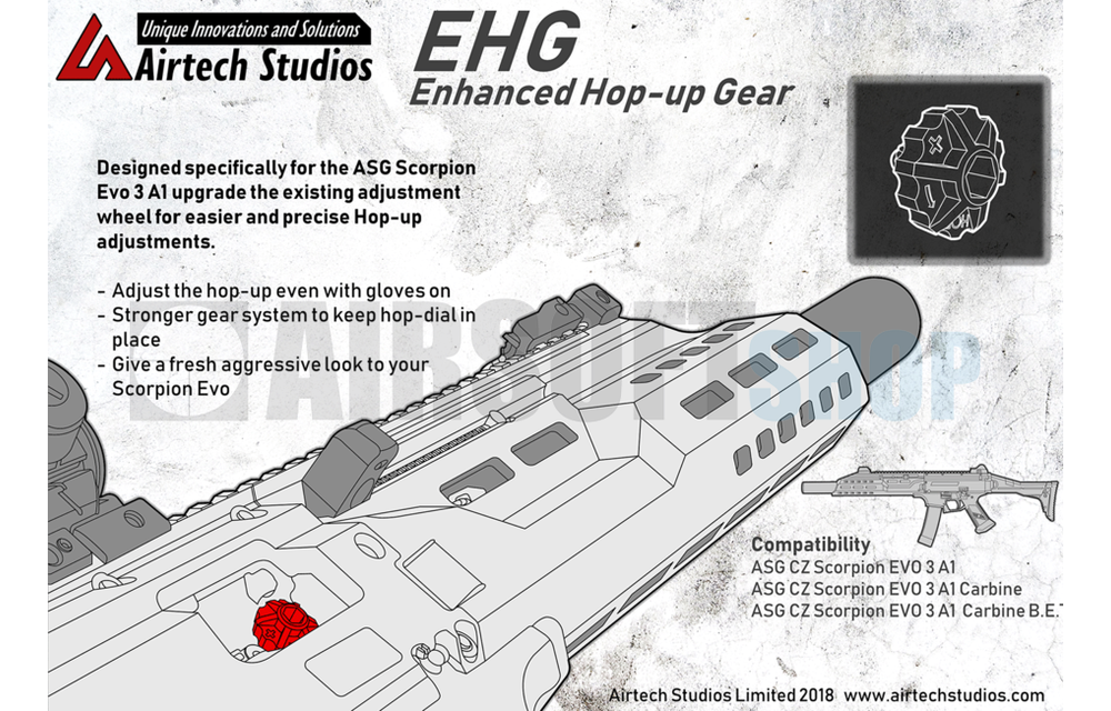 Enhanced Hop Up Adjustment ASG EVO3 A1