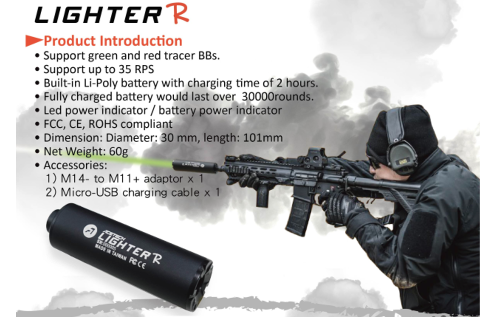 Lighter R Tracer Unit (Black)
