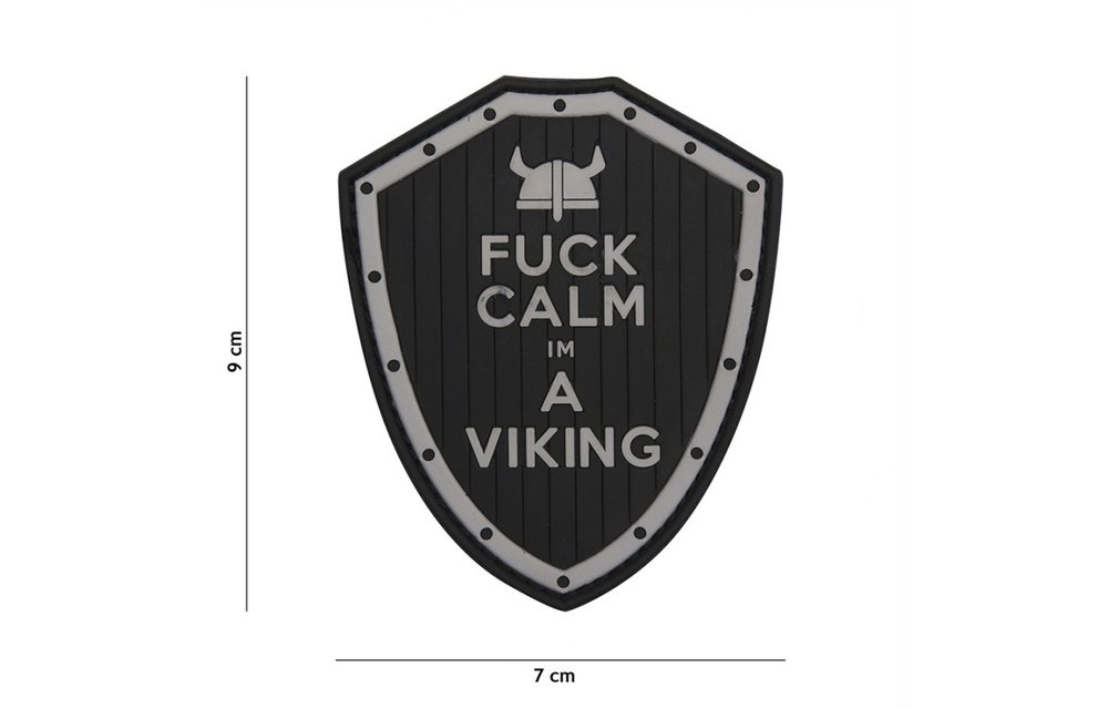 Fuck Calm Viking PVC Patch (Black)