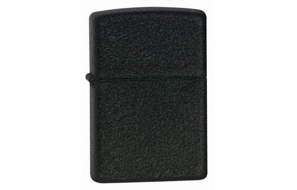 Zippo Lighter (Black Crackle). Europe