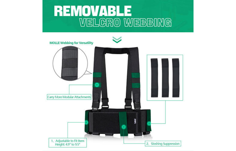 Low Profile Chest Rig (Black)