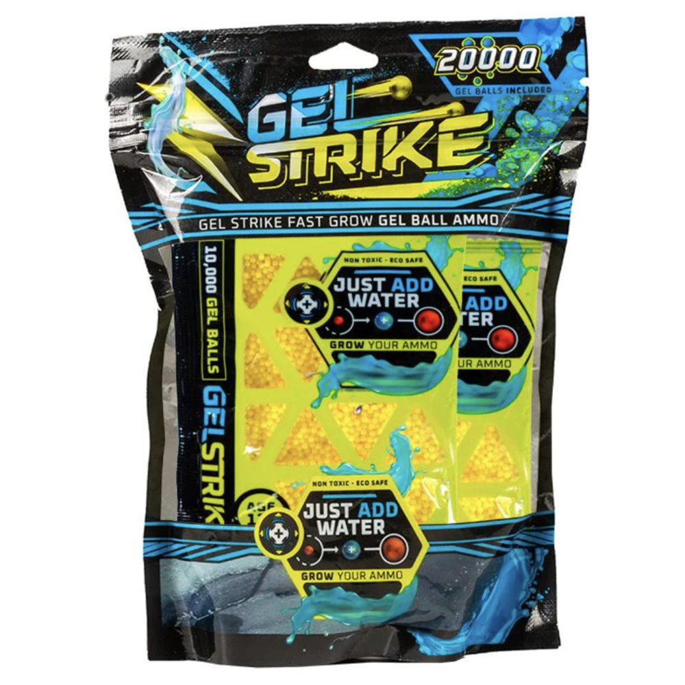 GelStrike Gel Blaster Gellets 20.000 Pack (Yellow). Europe