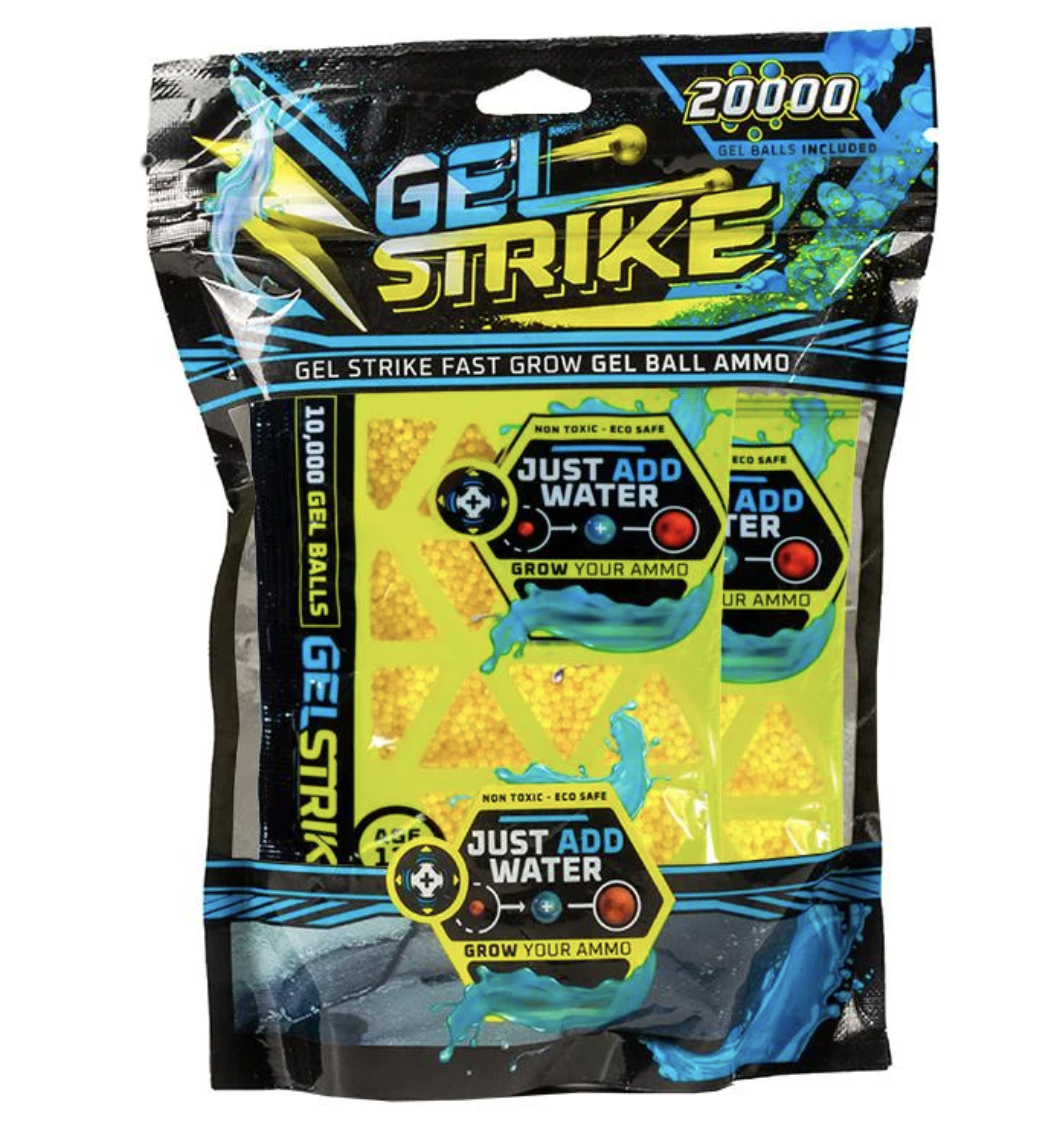 GelStrike Gel Blaster Gellets 20.000 Pack (Yellow). Europe