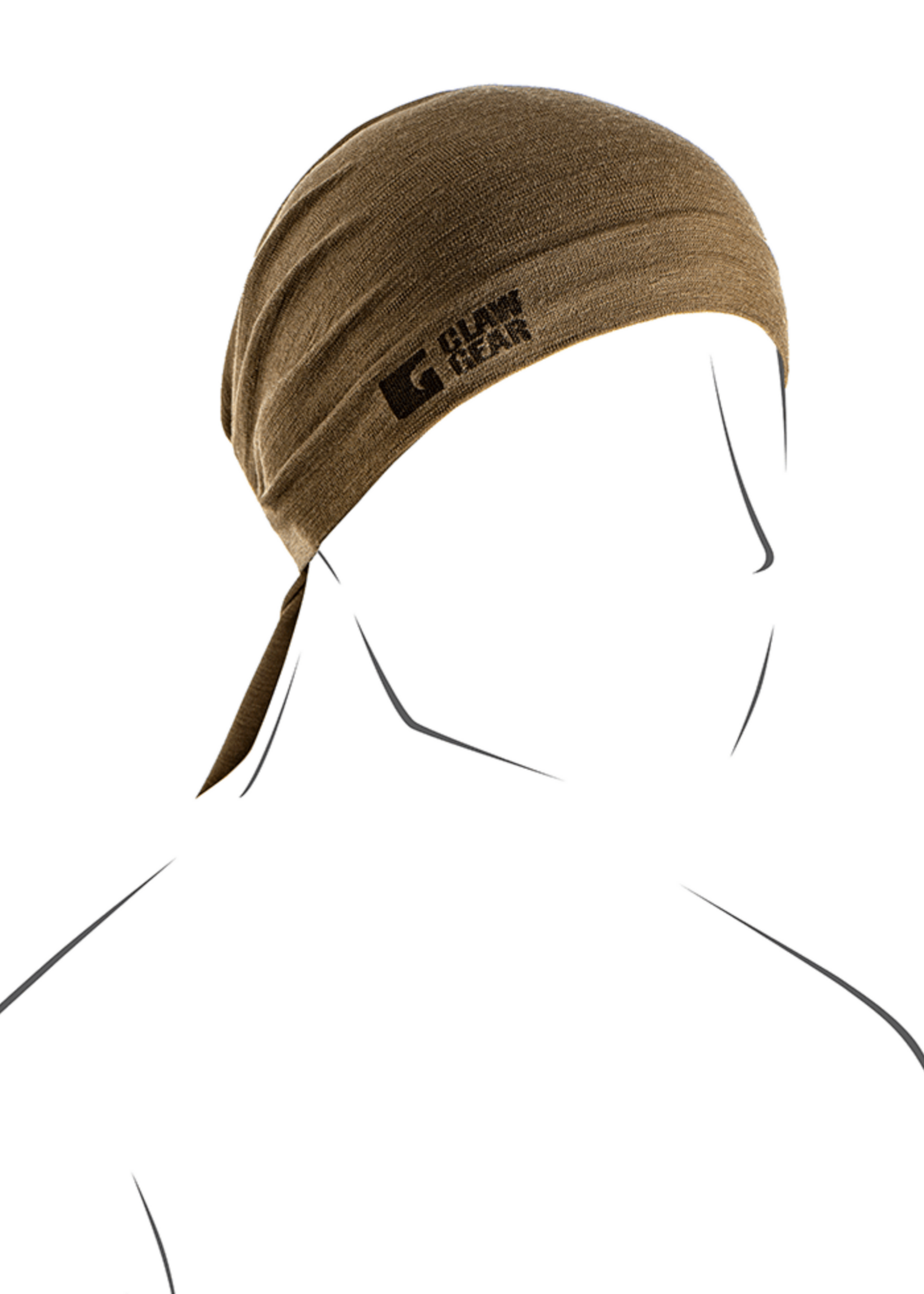 Claw Gear Merino Seamless Neck Gaiter Long (Stonegrey Olive)