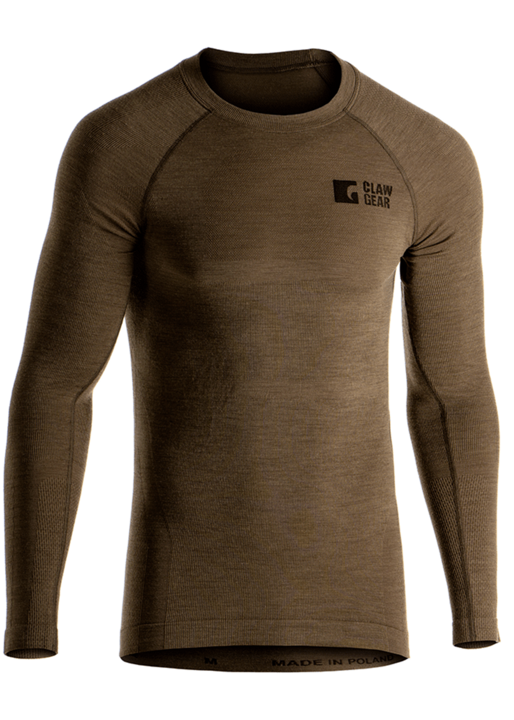 Claw Gear Merino Seamless Shirt LS (Stonegrey Olive)