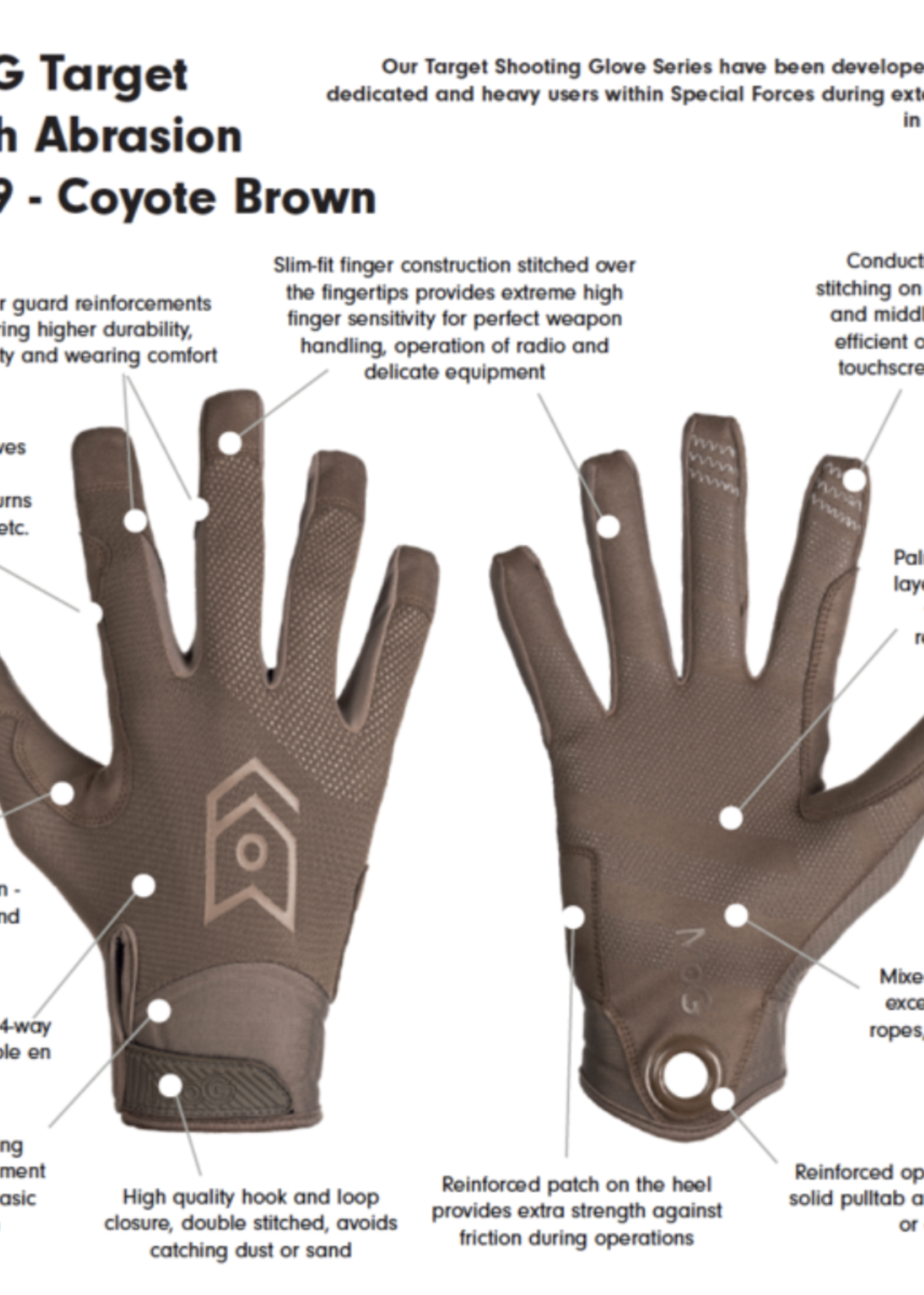 MoG Target 8109 High Abrasion  (Coyote)