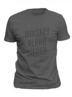 Warrior Assault Systems Whiskey Alpha Sierra T-Shirt (Grey Grey)