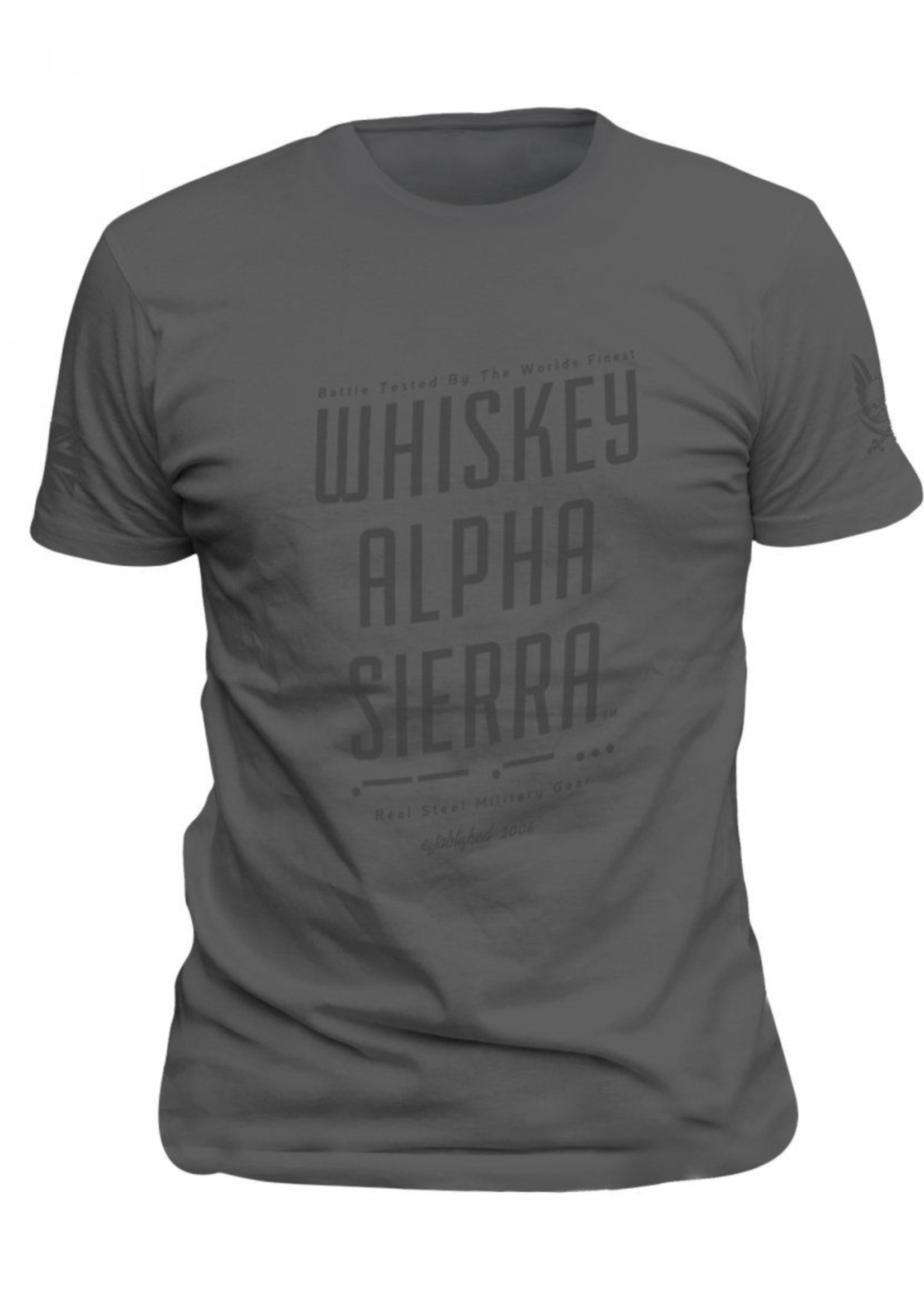Warrior Assault Systems Whiskey Alpha Sierra T-Shirt (Grey Grey)
