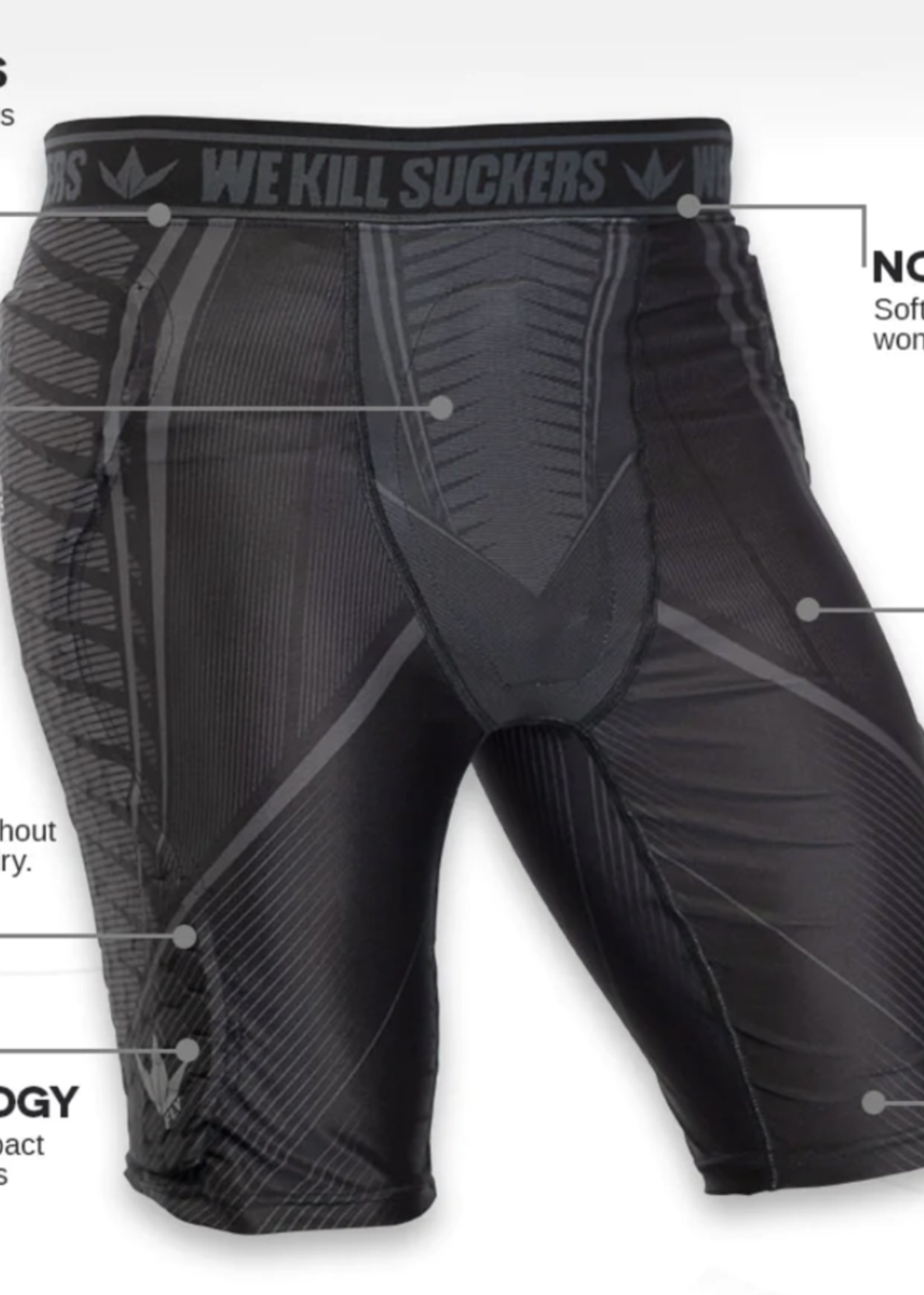 Bunkerkings Fly Compression Shorts (Black)