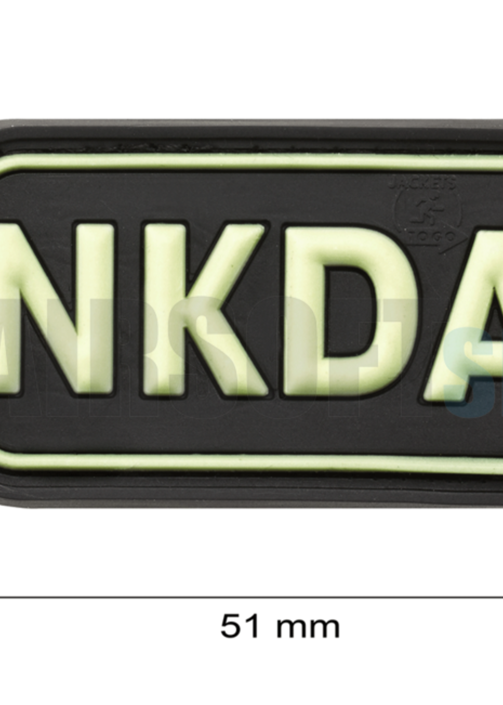 JTG NKDA PVC Patch (Glow In The Dark)