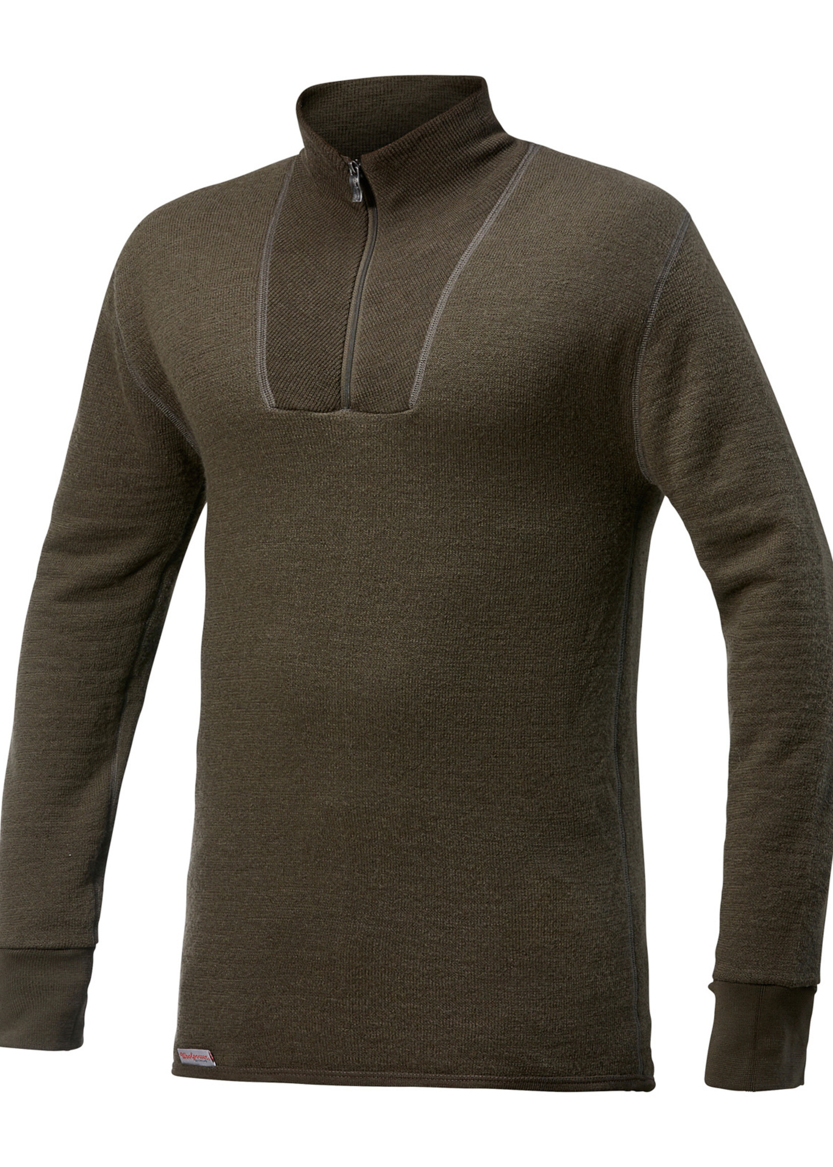 Woolpower Zip Turtleneck 200 Baselayer Shirt (Pine Green)