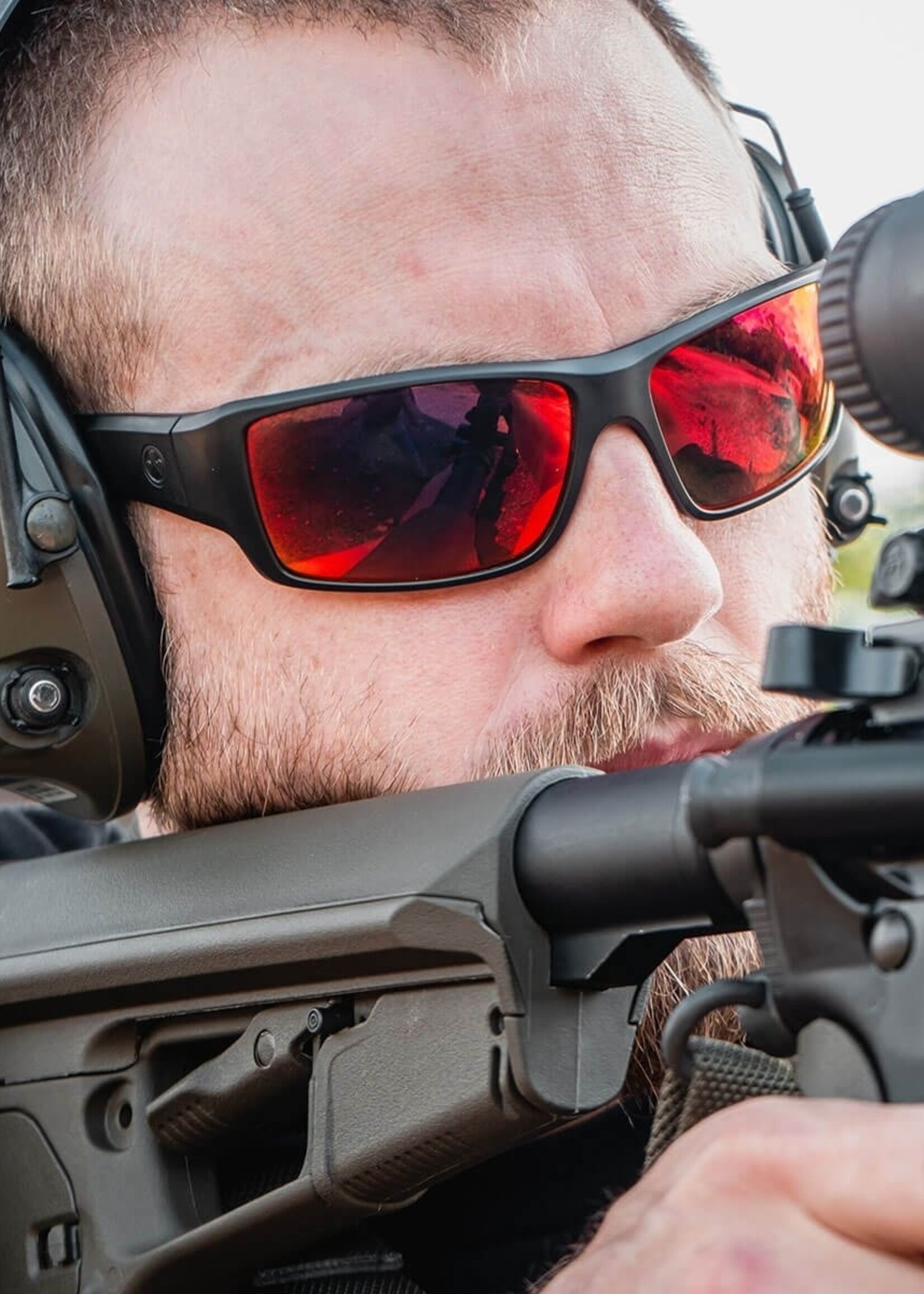 Magpul Ascent Polarized (Black Frame / Gray Lens / Red Mirror)