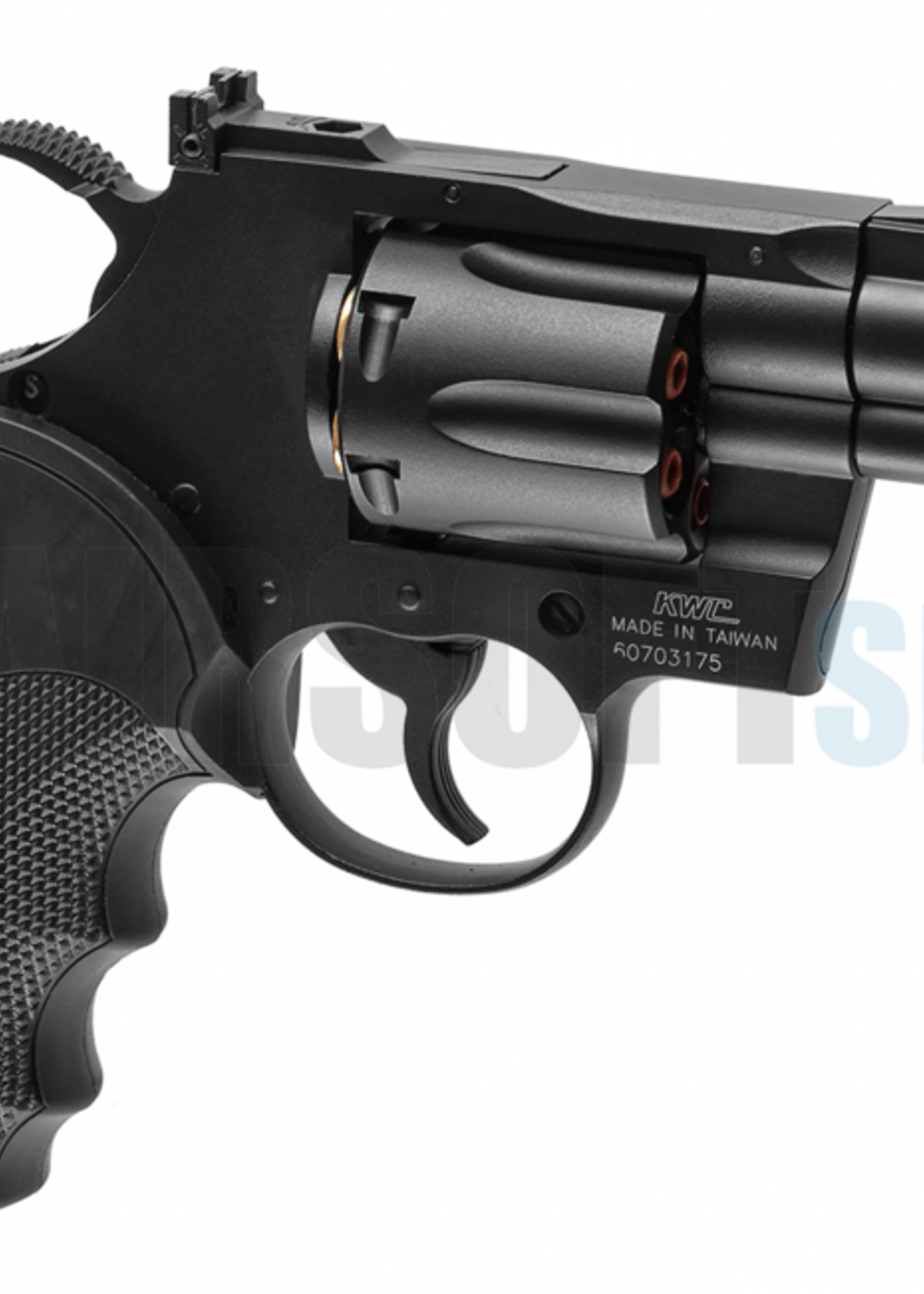 KWC 2.5" Revolver 4.5mm BB Airgun (Black)
