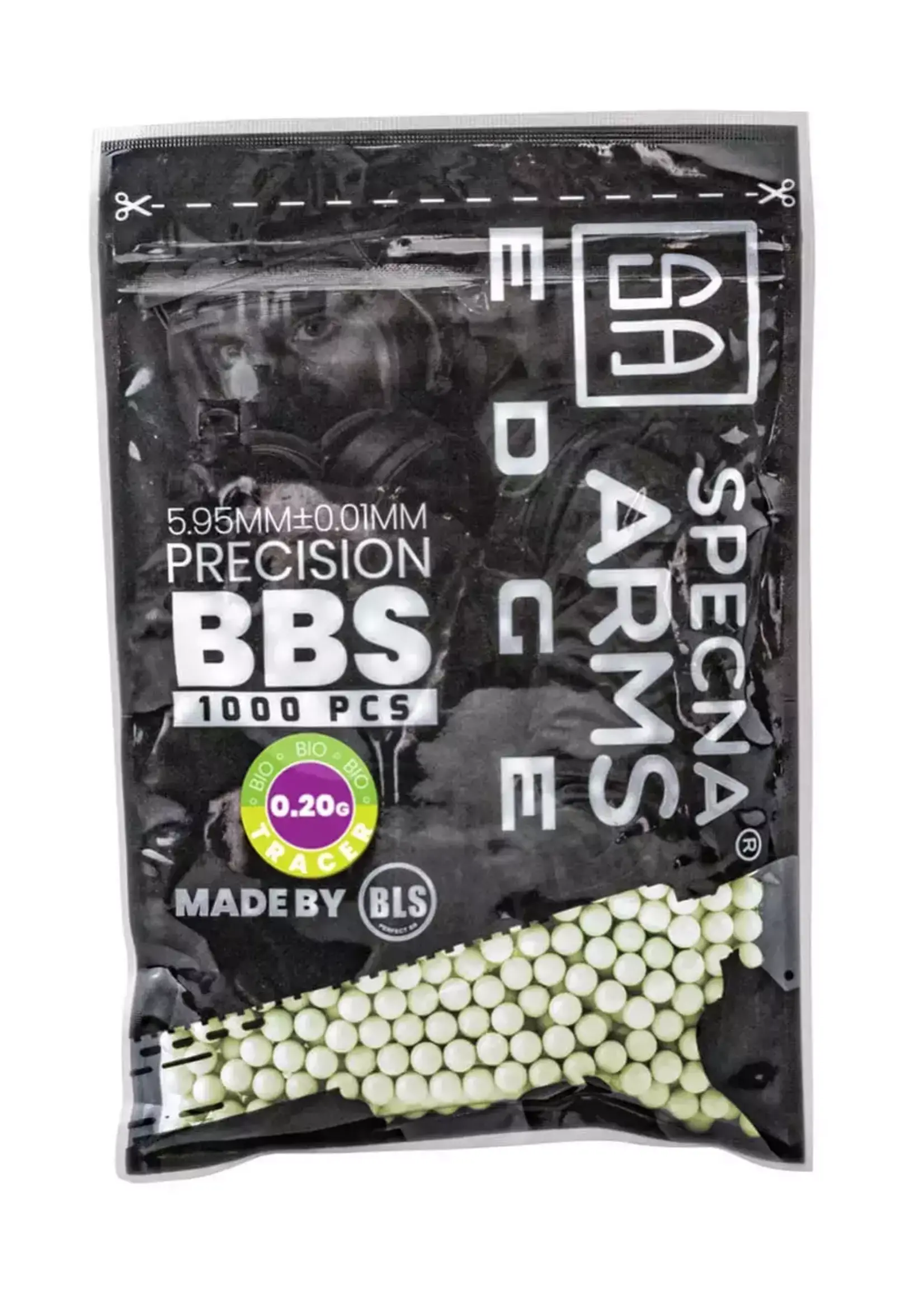 Specna Arms 0,20g EDGE TRACER Bio BB Precision 1000rds (Green)