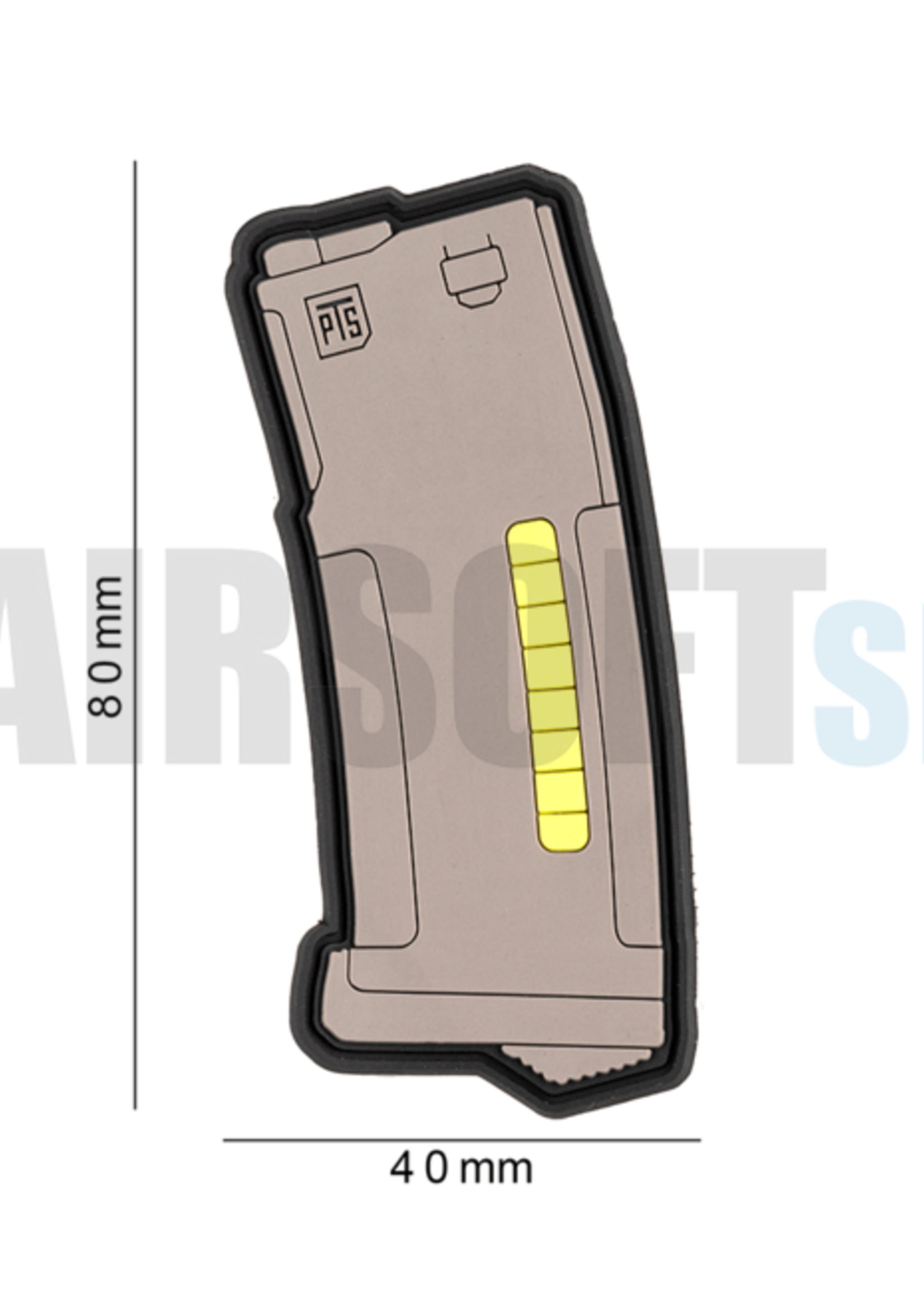 PTS 3" EPM PVC Patch (Dark Earth)