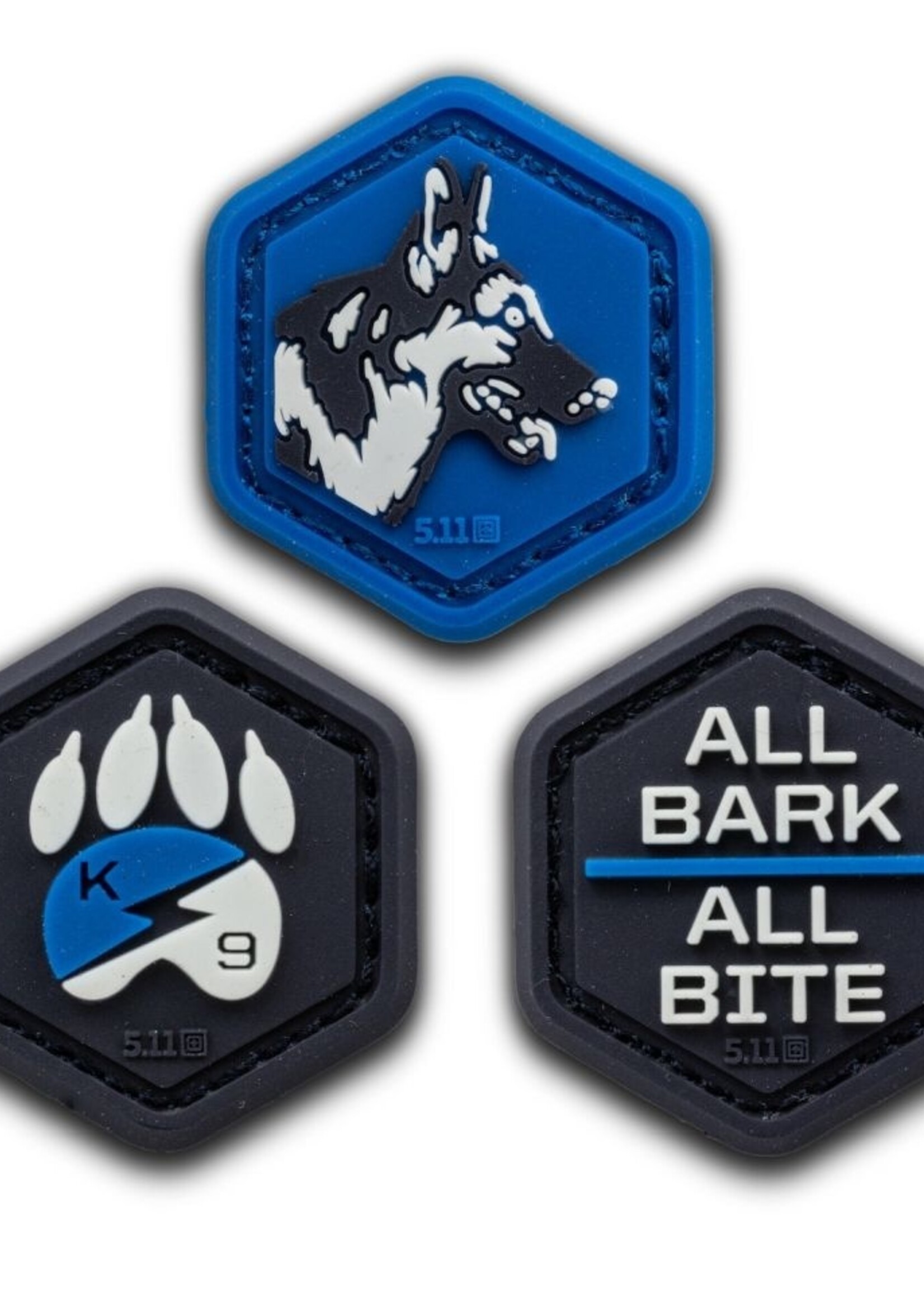 5.11 Tactical K9 Hex Patch (Blue)